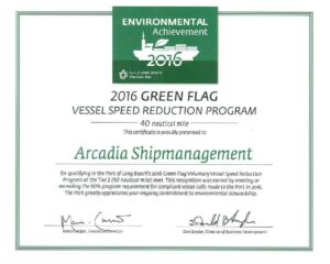 Read more about the article Arcadia receives the Green Environmental Achievement Award by the Port of Long Beach